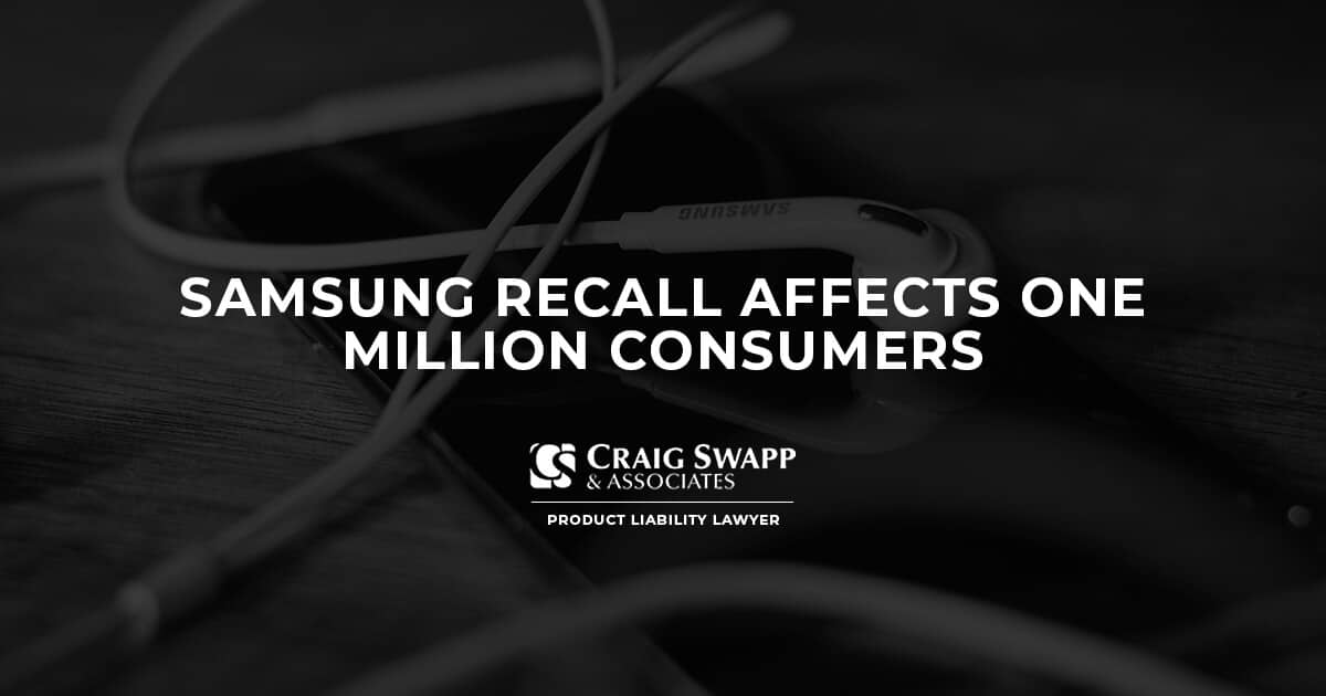 Samsung Recall Affects One Million Consumers