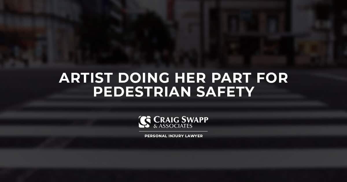 Artist Doing Her Part for Pedestrian Safety