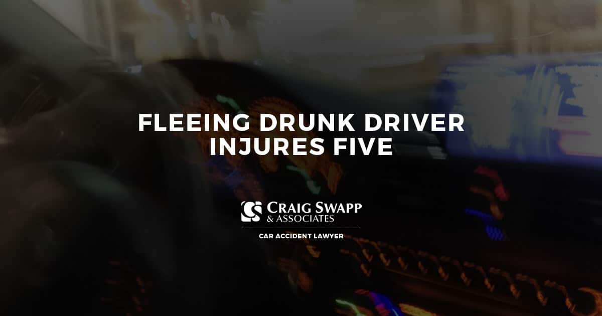Fleeing Drunk Driver Injures Five