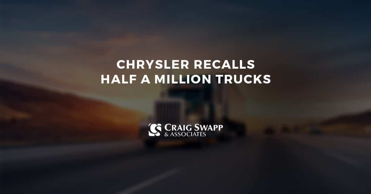 Chrysler Recalls Half Million Trucks