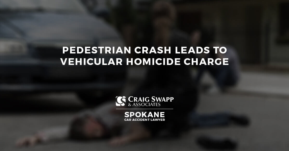 Pedestrian Crash Leads to Vehicular Homicide Charge